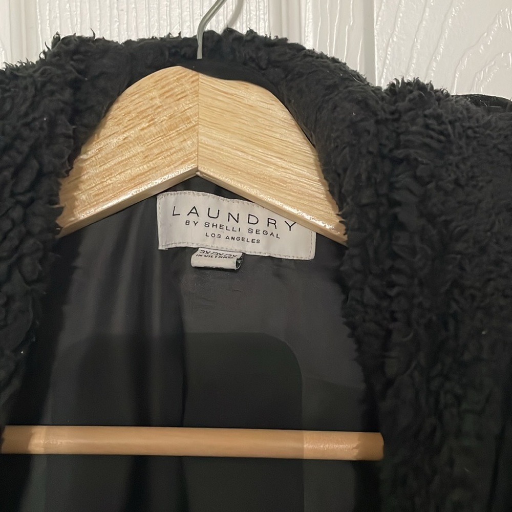 Laundry by Shelli Segal Women's Black Quilted Hooded Zip Jacket Plus Size 3X - Picture 3 of 6